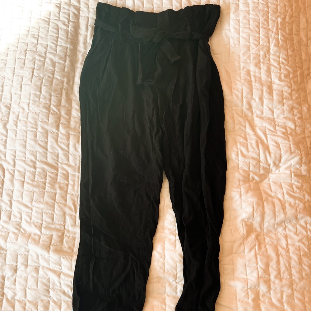Indigo Rein Black Paper Bag Pants Size 3 - Picture 2 of 5